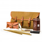 Redfern Cleaning Pouch with Accessories in Canvas & Mid Tan