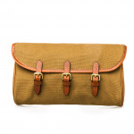 Redfern Cleaning Pouch with Accessories in Canvas & Mid Tan