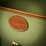 Redfern Cleaning Pouch with Accessories in Safari Green & Mid Tan