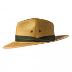 Safari Hat with Green Herringbone Band