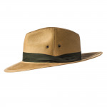 Safari Hat with Green Herringbone Band
