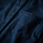 Men's Fine Cotton Shirt in Indigo