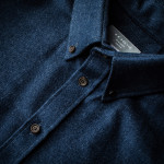 Men's Fine Cotton Shirt in Indigo