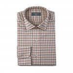 Tattersall Shirt in Navy/Wine