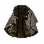 T.ba Reversible Tweed Short Cloak