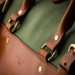 Large Sutherland Bag in Safari Green and Mid Tan