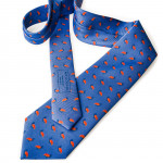 Silk Partridge Tie in Niagara Blue