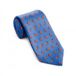 Silk Partridge Tie in Niagara Blue