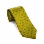 Silk Mallard Tie in Bronze Green
