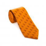 Silk Grouse tie in Honey Gold Orange