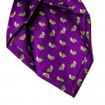 Silk Partridge Tie in Palace Purple