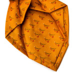 Silk Grouse tie in Honey Gold Orange
