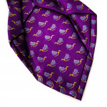 Silk Mallard Tie in Palace Purple