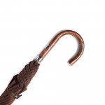 Sporting Striped Umbrella with Chestnut Handle