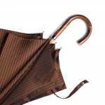 Sporting Striped Umbrella with Chestnut Handle