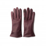 Ladies Leather Shooting Gloves in Burgundy