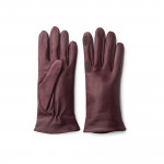 Ladies Leather Shooting Gloves in Burgundy