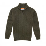 Cashmere Cannock Cable  in Field Green