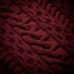 Galloway Cable Crewneck in Port