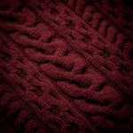 Galloway Cable Crewneck in Port