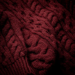 Galloway Cable Crewneck in Port