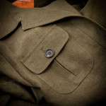 Ladies Linen Safari Jacket in Cape Green