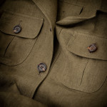 Ladies Linen Safari Jacket in Cape Green