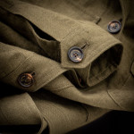 Ladies Linen Safari Jacket in Cape Green
