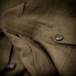 Ladies Linen Safari Jacket in Cape Green