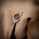 Ladies Linen Safari Jacket in Sand