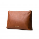 Large Heronshaw Pouch in Mid Tan Patterned