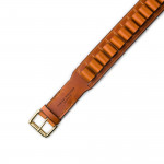 20 Gauge Leather Cartridge Belt in Mid Tan