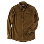 Men's Fine Corduroy Shirt in Light Brown