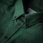 Men's Fine Cotton Shirt in Emerald