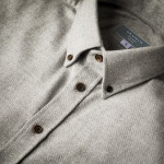 Men's Fine Cotton Shirt in Dove Grey