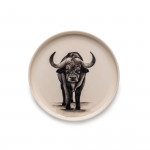 Small Hand Painted Buffalo Dish