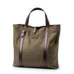 16L Tote Bag In Khaki Green Twill Canvas