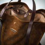 16L Tote Bag In Walnut Suede