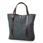 16L Tote Bag In Petrol Blue Twill Canvas
