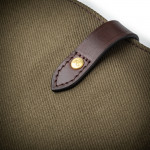 16L Tote Bag In Khaki Green Twill Canvas