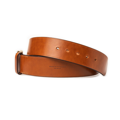 2" Leather Belt In Mid Tan