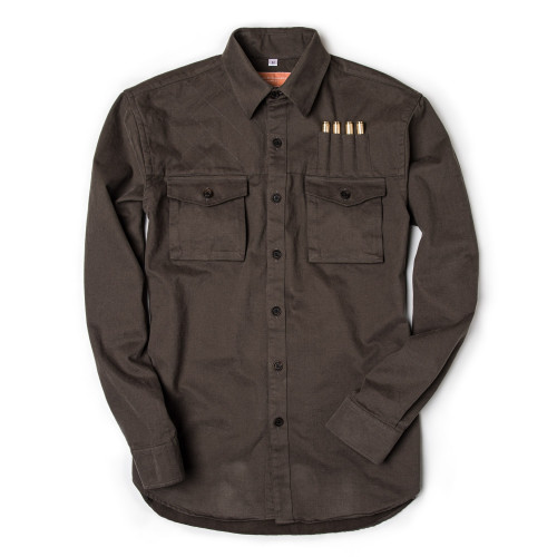 The Expedition Shirt in Brushed Bark