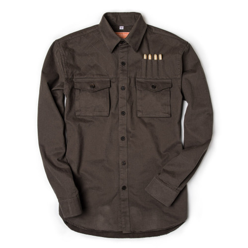 Expedition Safari Shirt in Brushed Bark