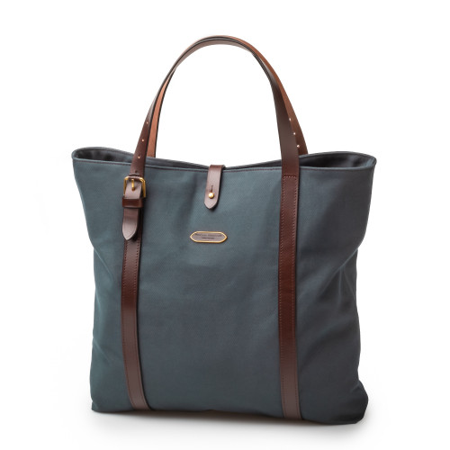 16L Tote Bag In Petrol Blue Twill Canvas